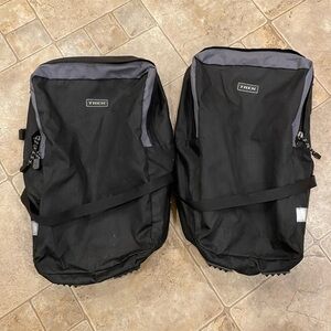 Trek Bicycle Panniers (2) Black Cycling Bike Packing Road Biking